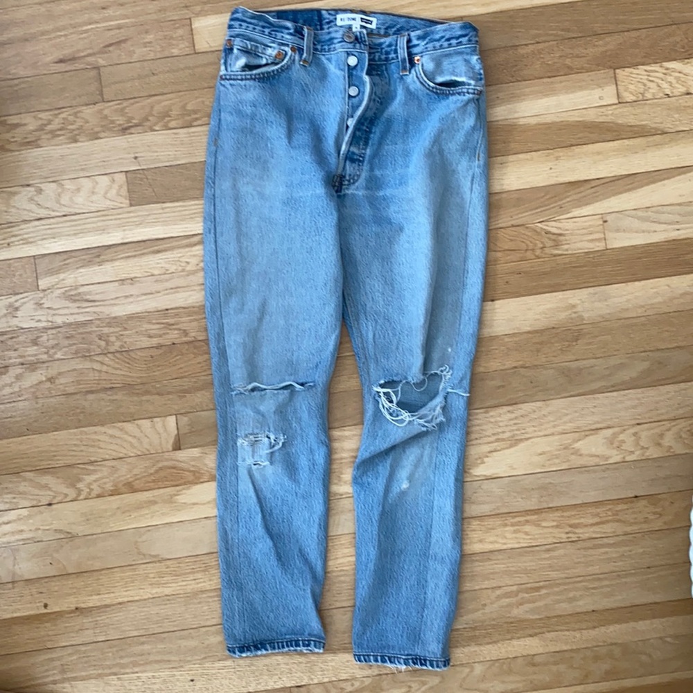 Re/done x Levi’s hi rise ankle crop Jean